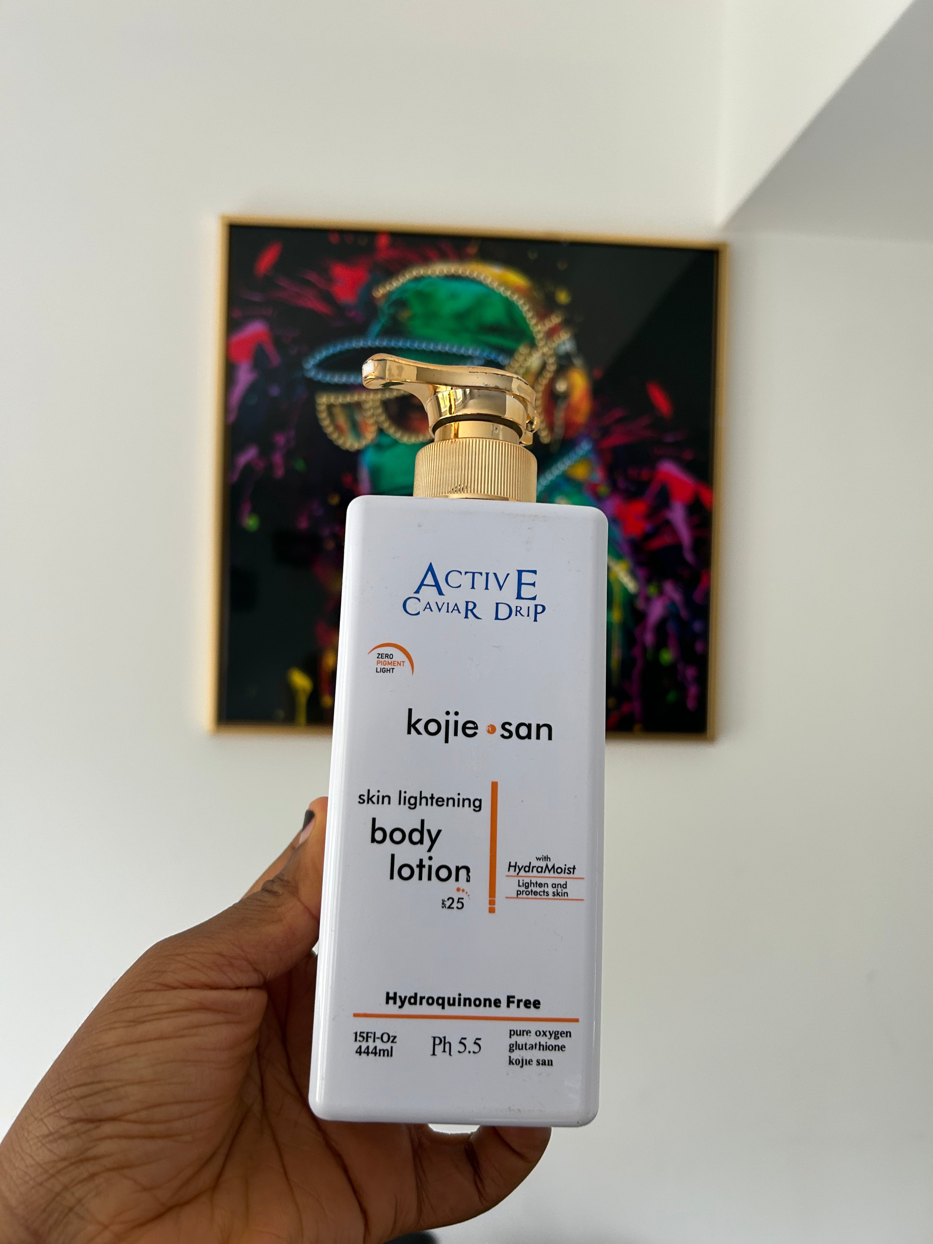 Active Carvia Kojie San body lotion