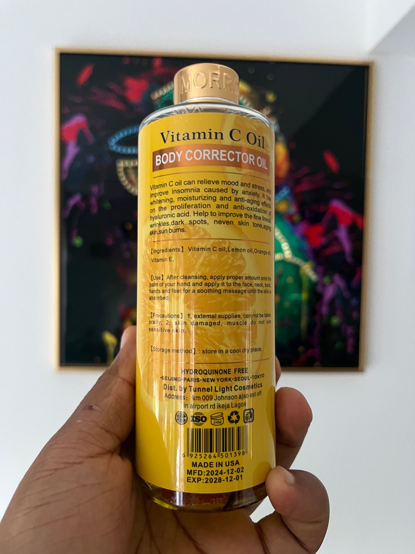 Morrocan Argan Vitamin C body oil