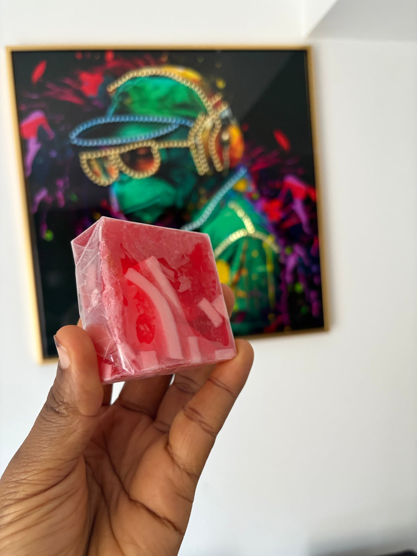Strawberry face soap