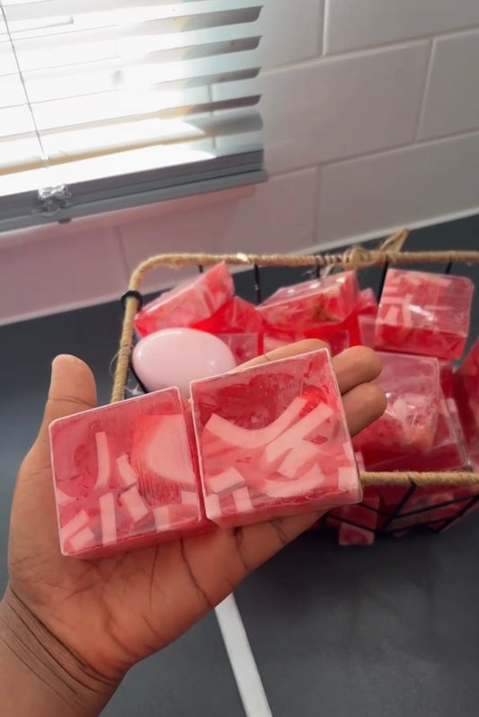 Strawberry face soap