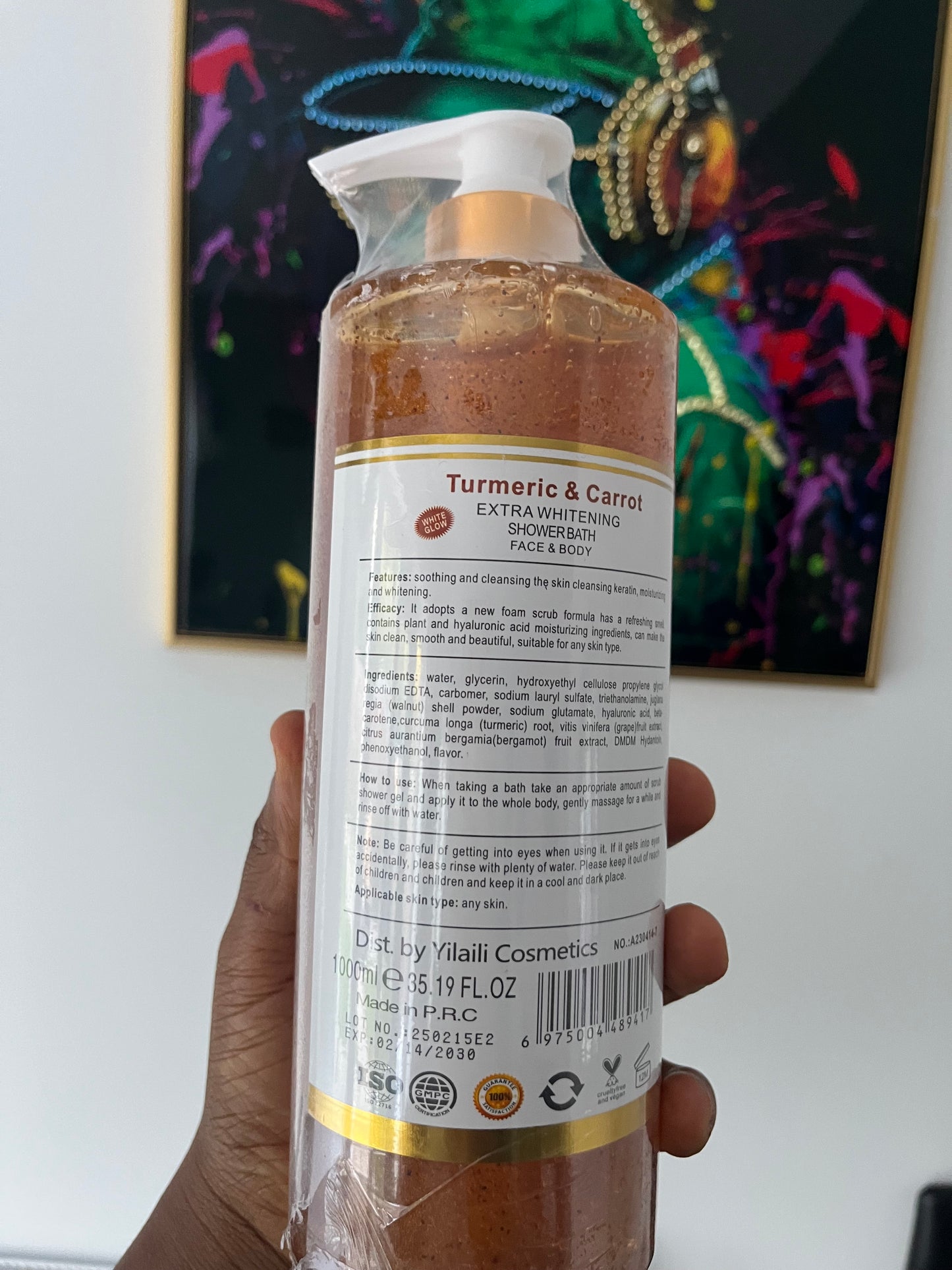 Skin secret shower gel (Tumeric Exfoliating shower gel)