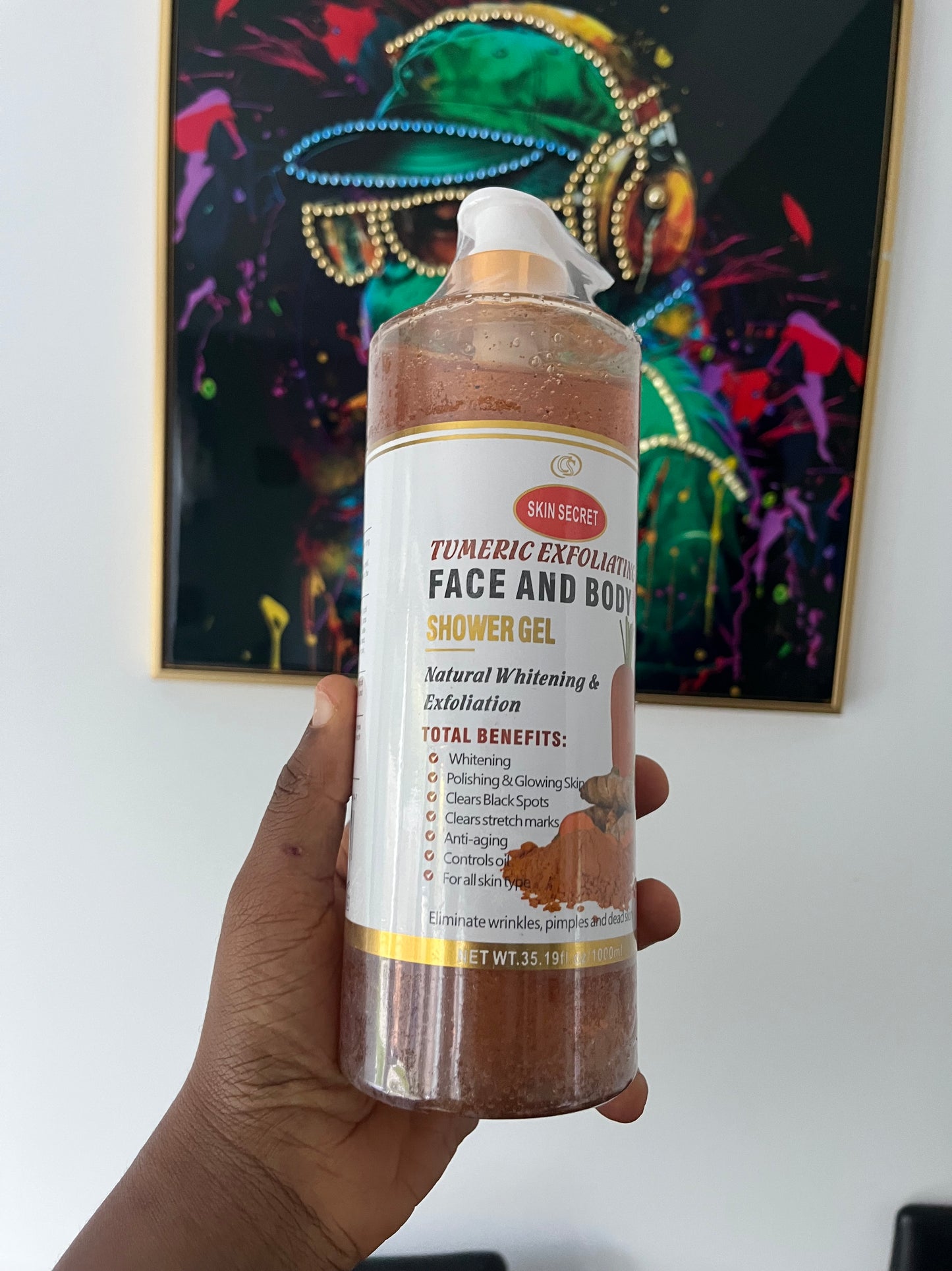 Skin secret shower gel (Tumeric Exfoliating shower gel)