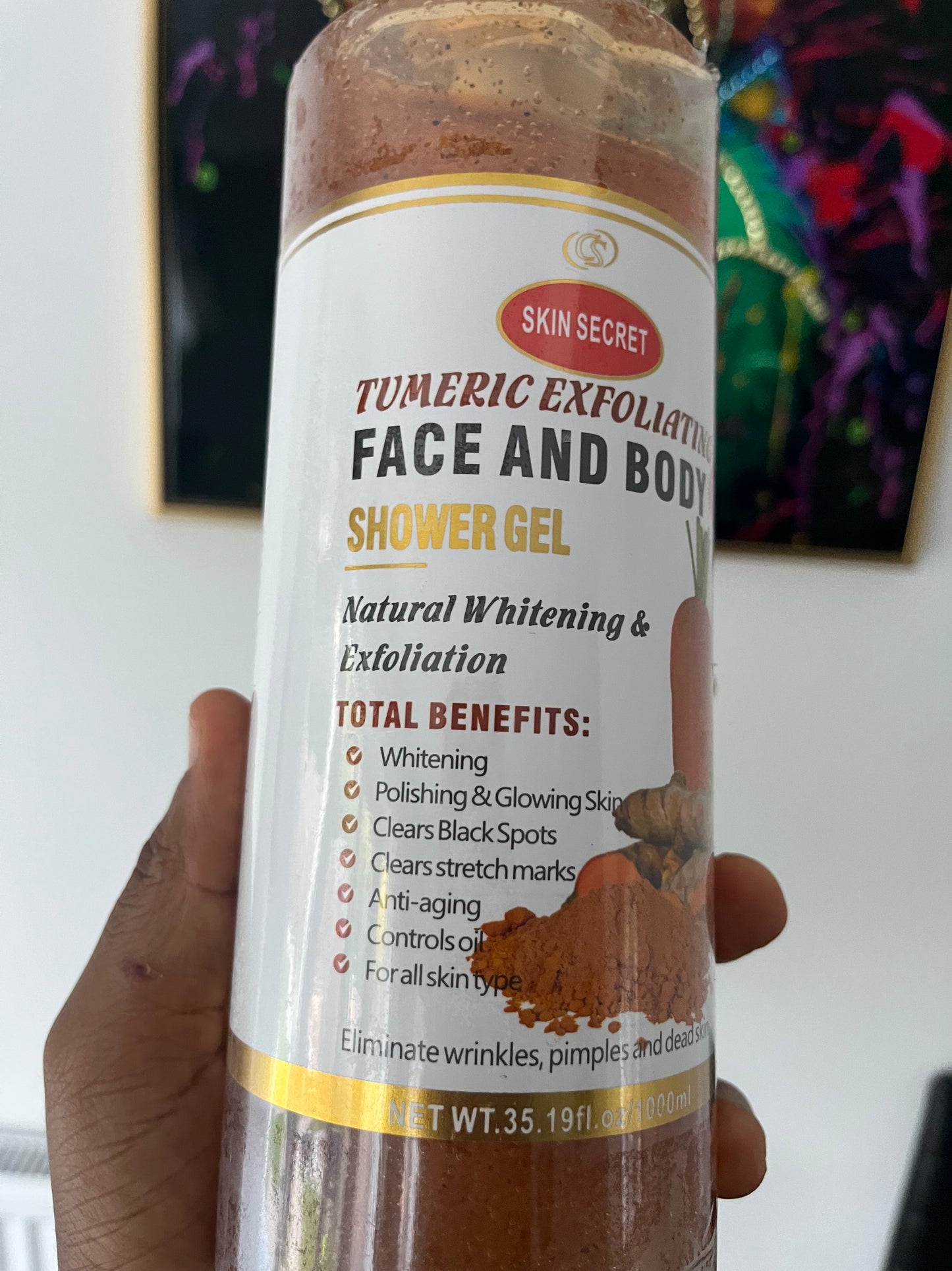 Skin secret shower gel (Tumeric Exfoliating shower gel)