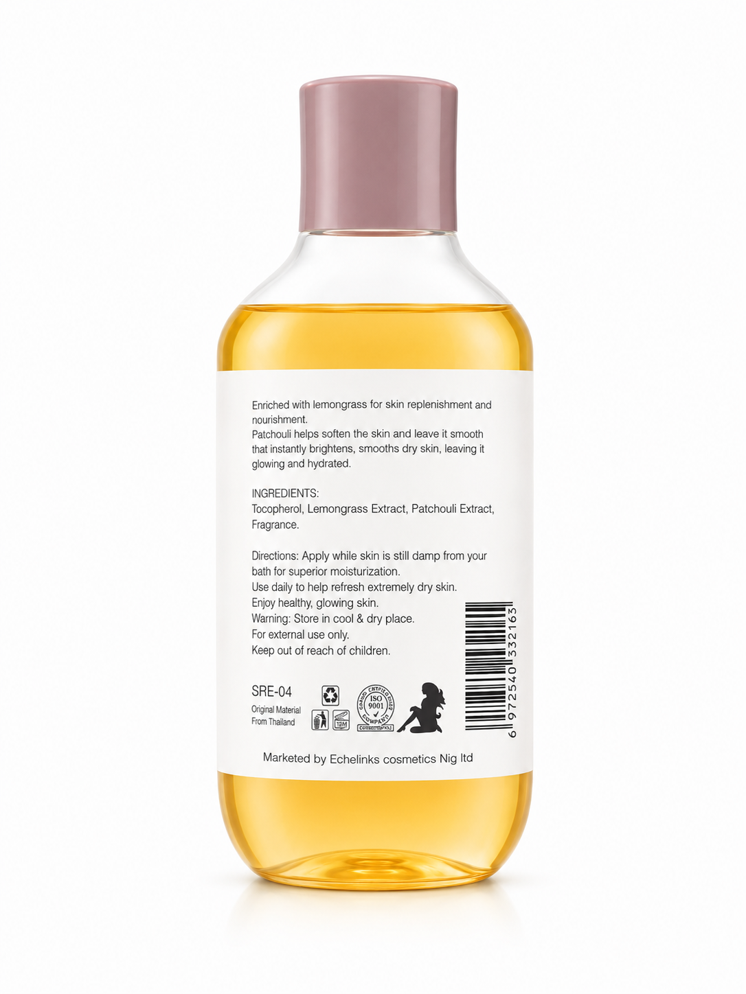 Skin Rehab body oil (lemongrass & patchouli)