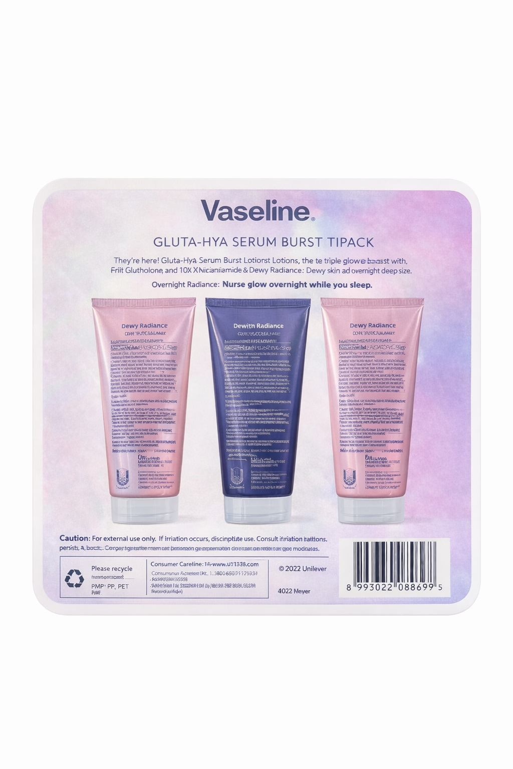 3 in 1 Vaseline Gluta Hya